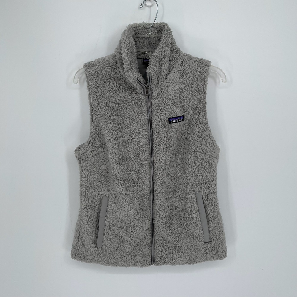 Patagonia Women's Gray Los Gatos Fleece‎ Full Zip Vest Size Large